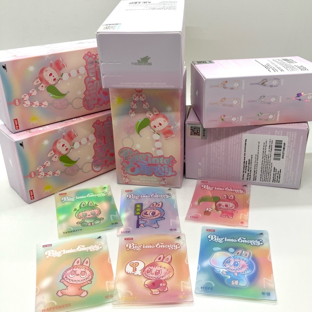 LOYALTY / PINK - Pop Mart Labubu Big Into Energy Phone Charm Strap Confirmed🌟 - Picture 3 of 8